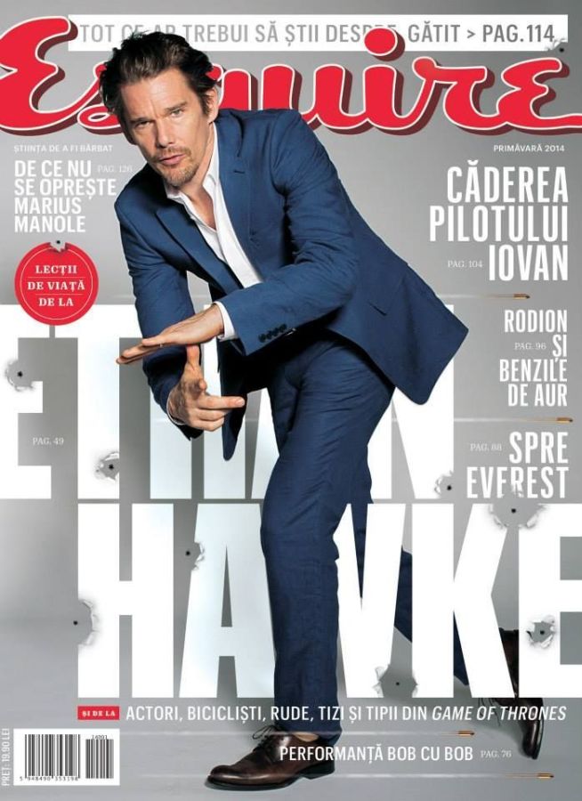 ESQUIRE ROMANIA magazine side cover Spring 2014