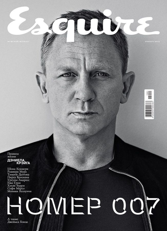 ESQUIRE (Russia) magazine side cover  November 2015