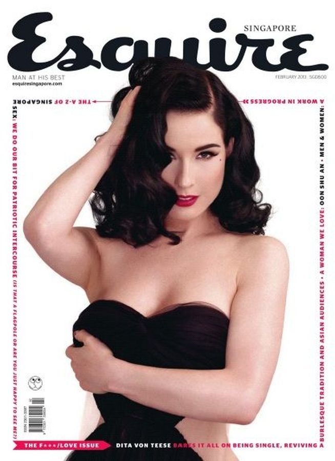 ESQUIRE SINGAPORE magazine side cover  February 2013
