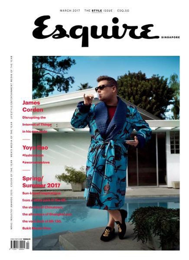 ESQUIRE SINGAPORE magazine side cover  March 2017