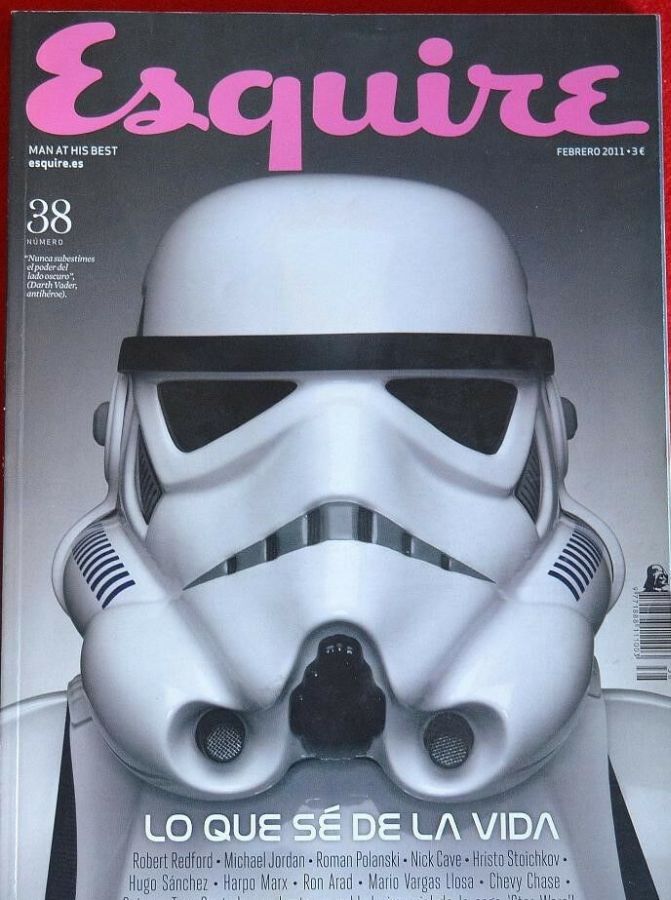 ESQUIRE (Spain) magazine side cover Issue 38  February 2011