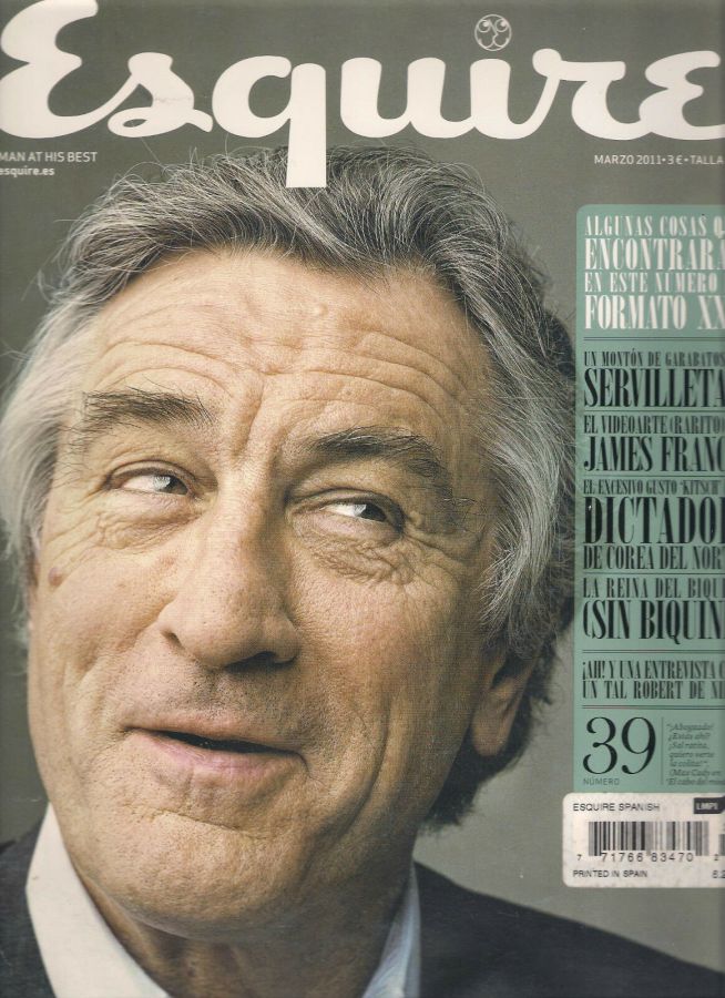ESQUIRE (Spain) magazine side cover Issue 39  March 2011