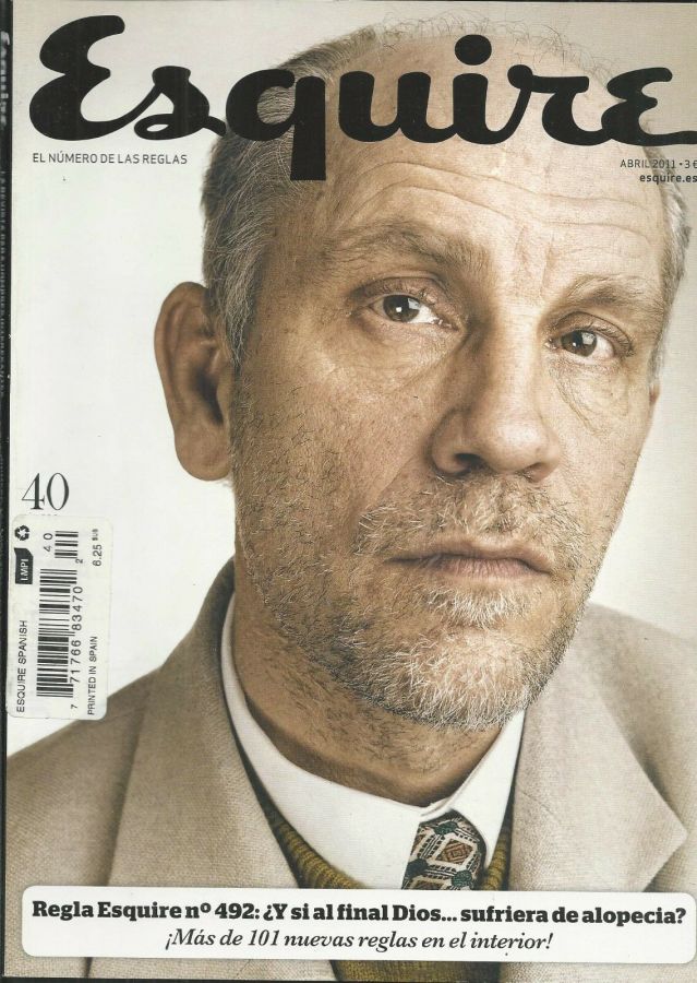 ESQUIRE (Spain) magazine side cover Issue 40  April 2011