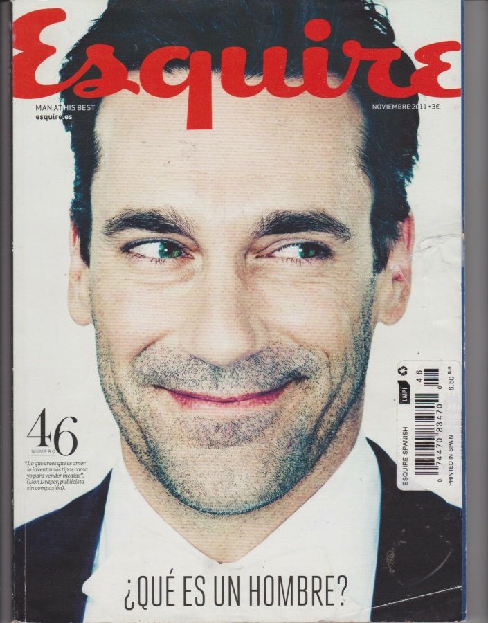 ESQUIRE (Spain) magazine side cover Issue 46  November 2011