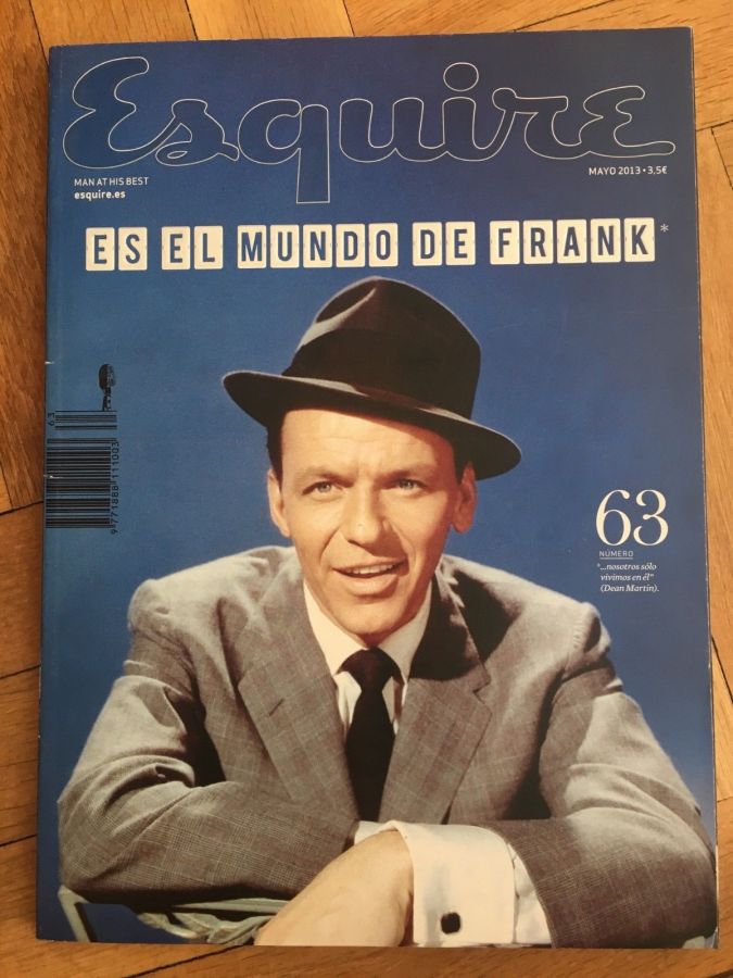 ESQUIRE (Spain) magazine side cover Issue 63  May 2013