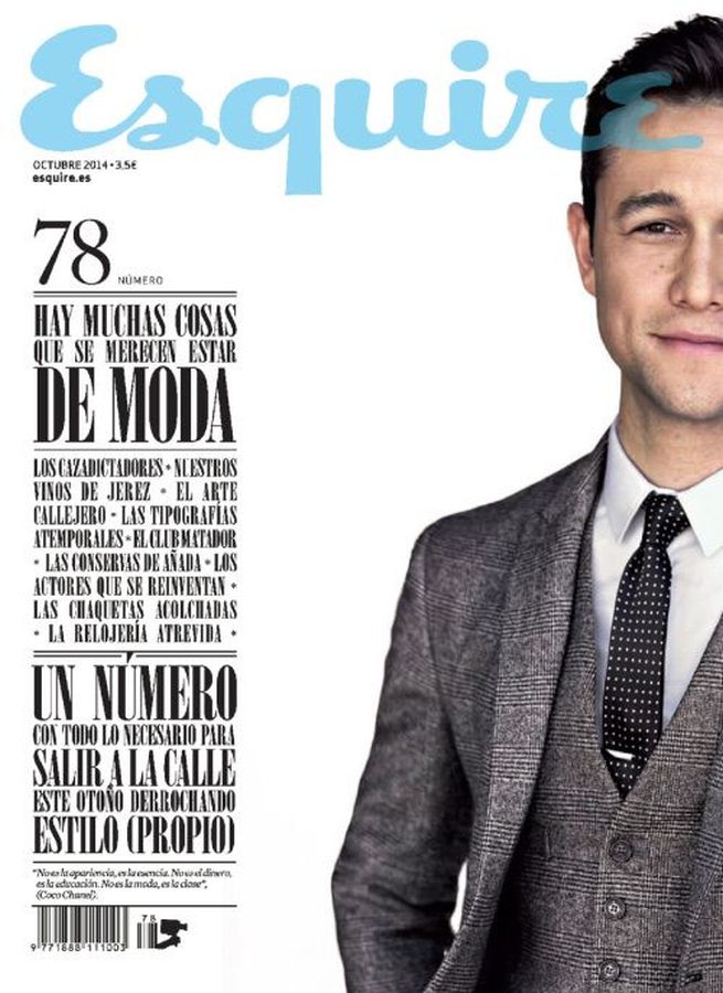 ESQUIRE (Spain) magazine side cover Issue 78  October 2014