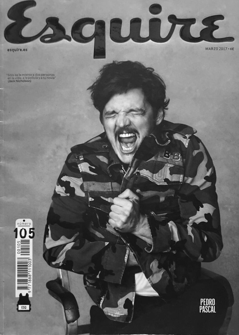 ESQUIRE (Spain) magazine side cover Issue 105  March 2017