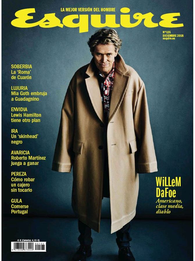 ESQUIRE (Spain) magazine side cover Issue 125  December 2018