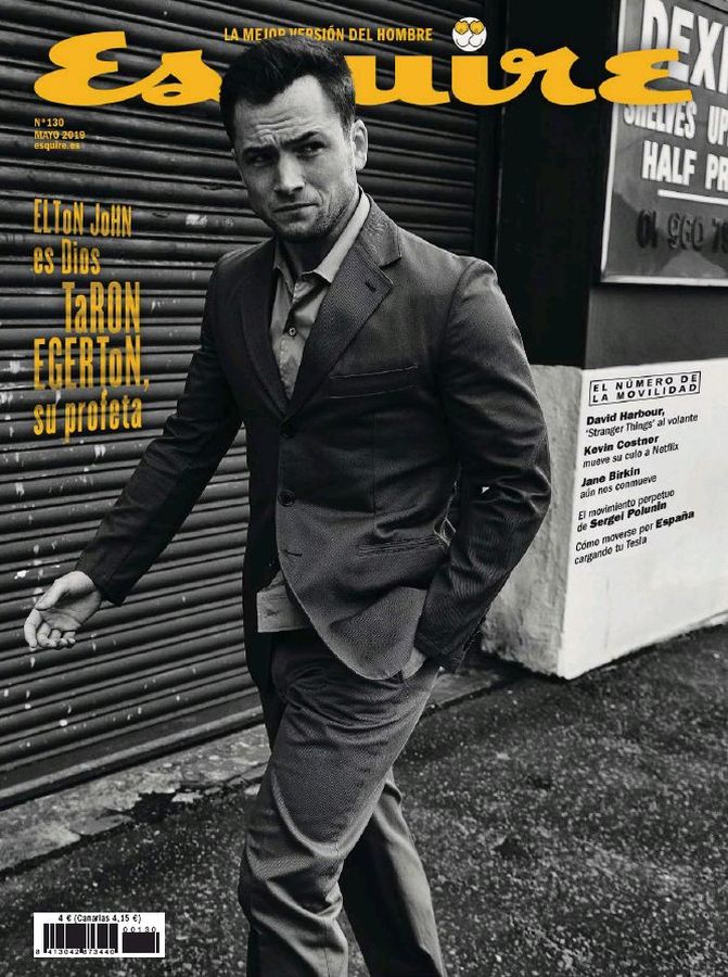 ESQUIRE (Spain) magazine side cover Issue 130  May 2019