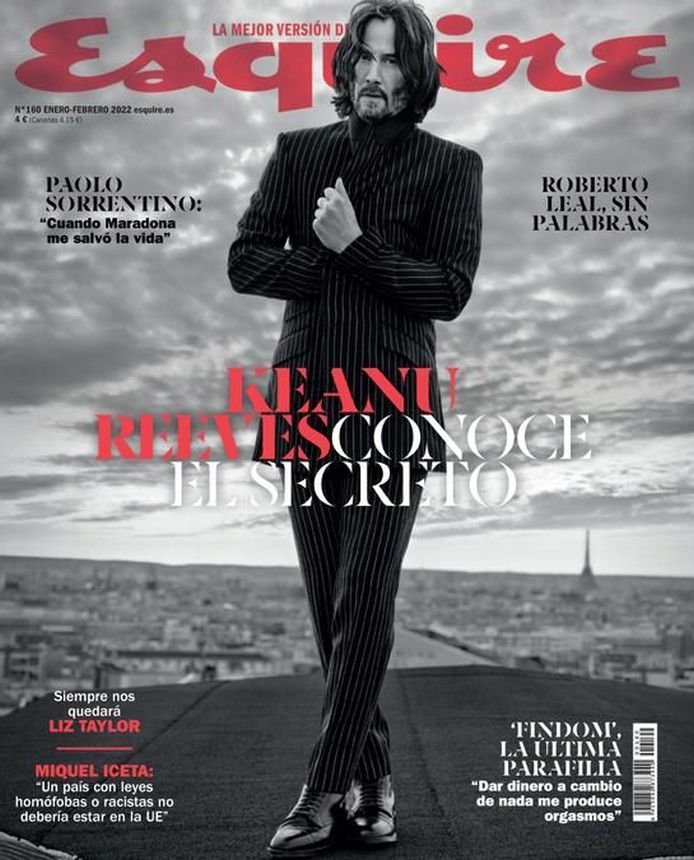 ESQUIRE (Spain) magazine side cover Issue 160  January/February 2022