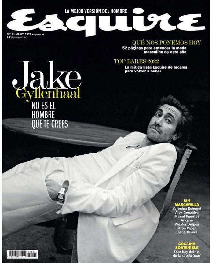 ESQUIRE (Spain) magazine side cover Issue 161  March 2022