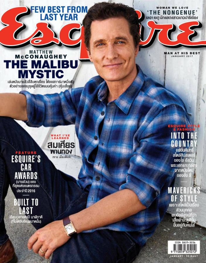 ESQUIRE THAILAND magazine side cover  January 2017