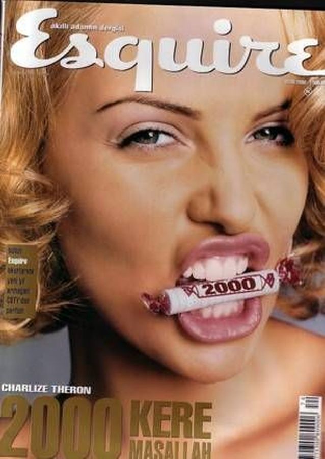 ESQUIRE TURKEY magazine side cover  January 2000