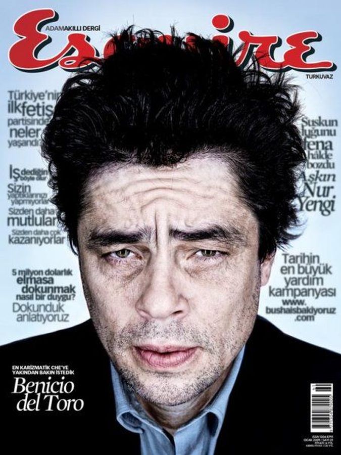 ESQUIRE TURKEY magazine side cover  January 2009