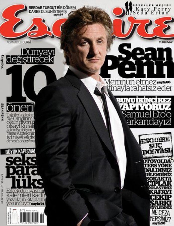 ESQUIRE TURKEY magazine side cover  May 2009