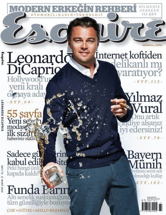 ESQUIRE TURKEY magazine side cover  March 2010