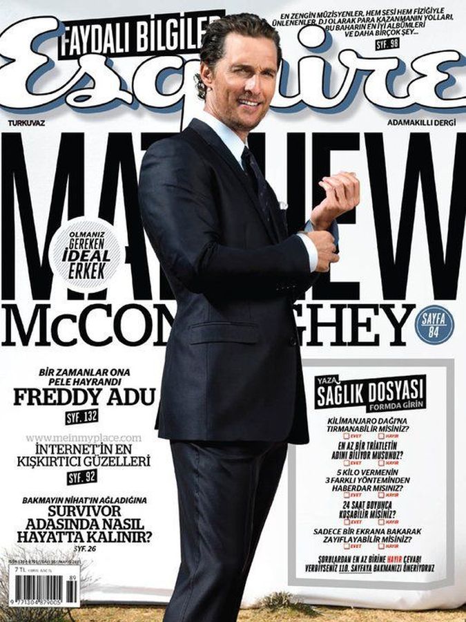 ESQUIRE TURKEY magazine side cover  May 2011