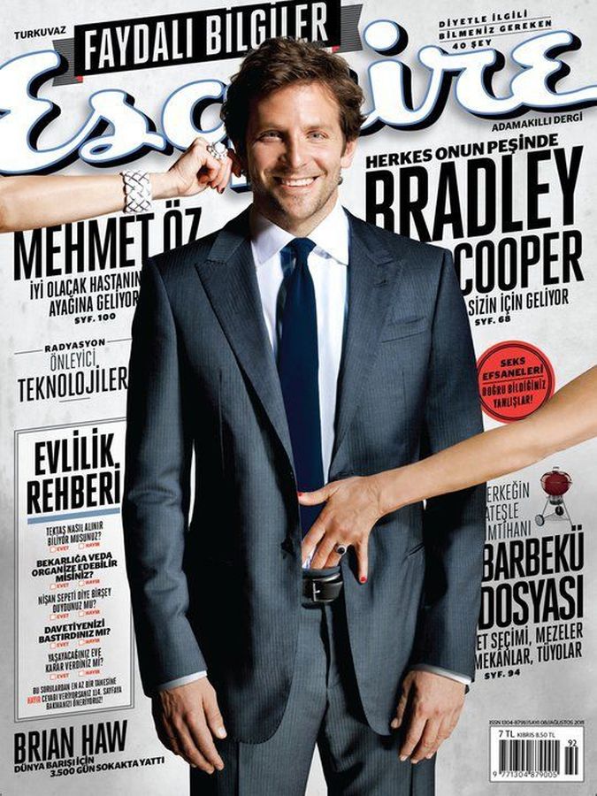 ESQUIRE TURKEY magazine side cover  August 2011