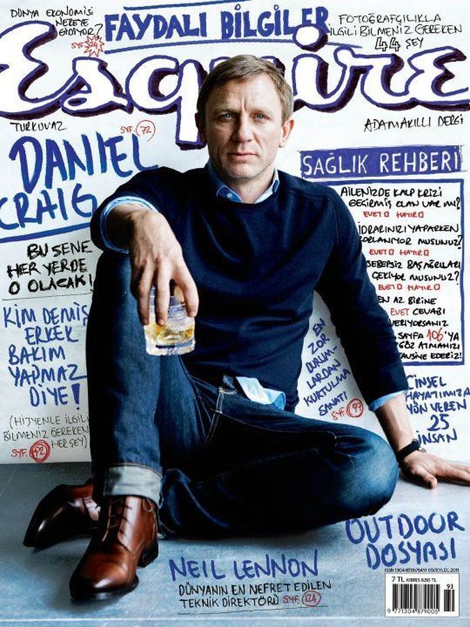 ESQUIRE TURKEY magazine side cover  September 2011