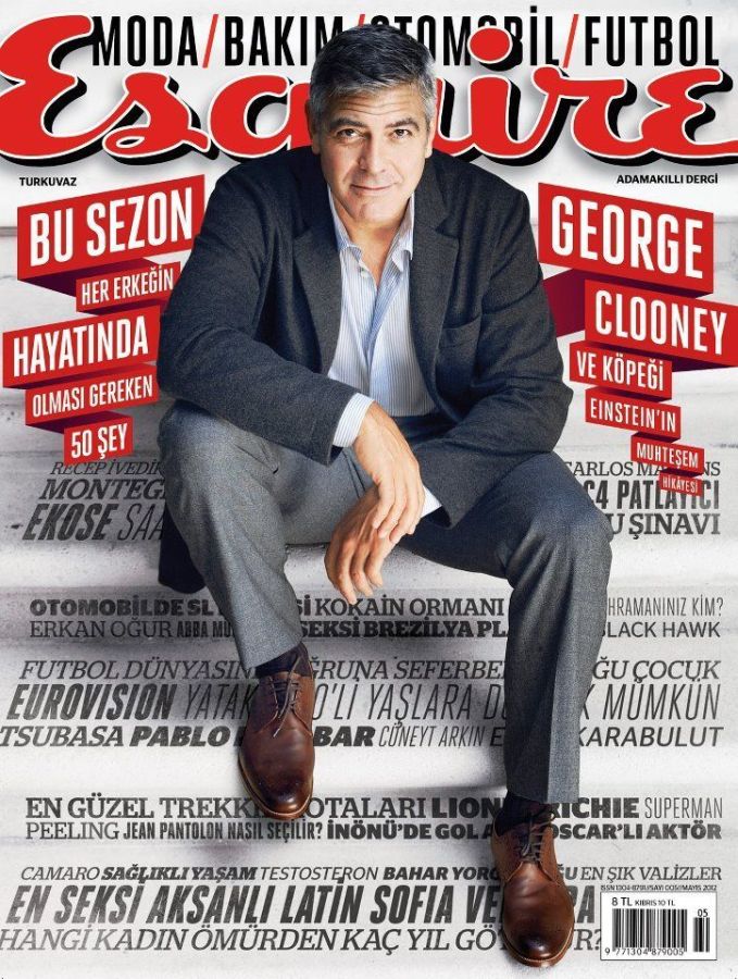 ESQUIRE TURKEY magazine side cover  May 2012