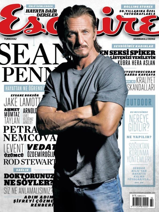ESQUIRE TURKEY magazine side cover  February 2013