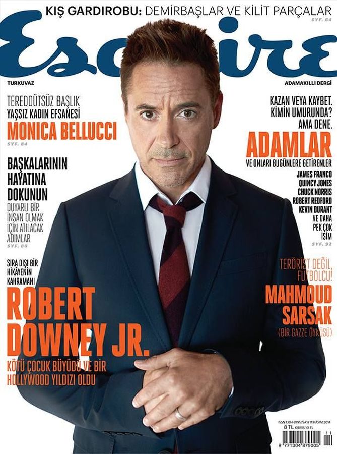 ESQUIRE TURKEY magazine side cover  November 2014