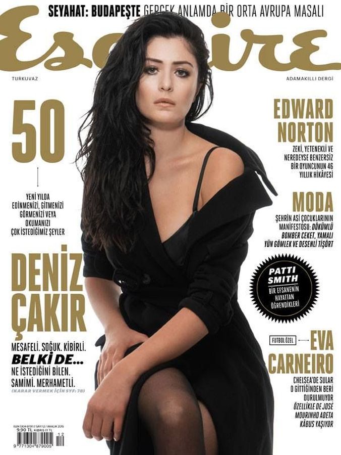 ESQUIRE TURKEY magazine side cover  December 2015