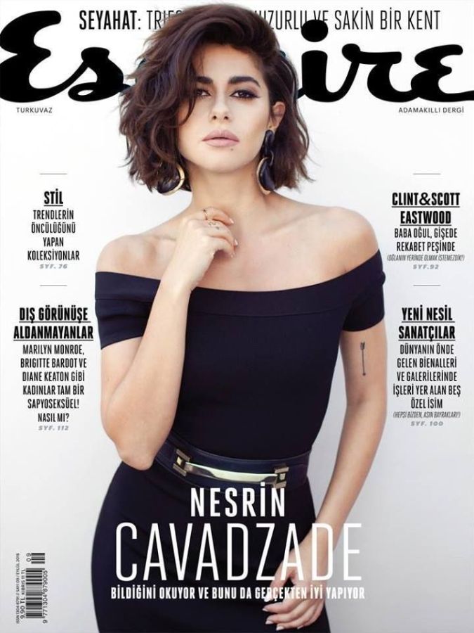 ESQUIRE TURKEY magazine side cover  September 2016