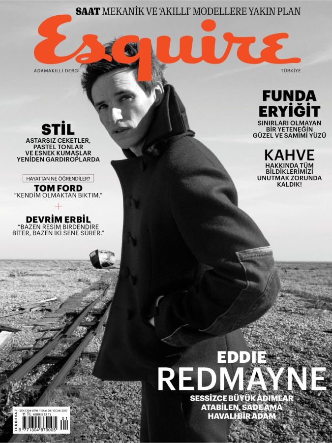 ESQUIRE TURKEY magazine side cover  January 2017