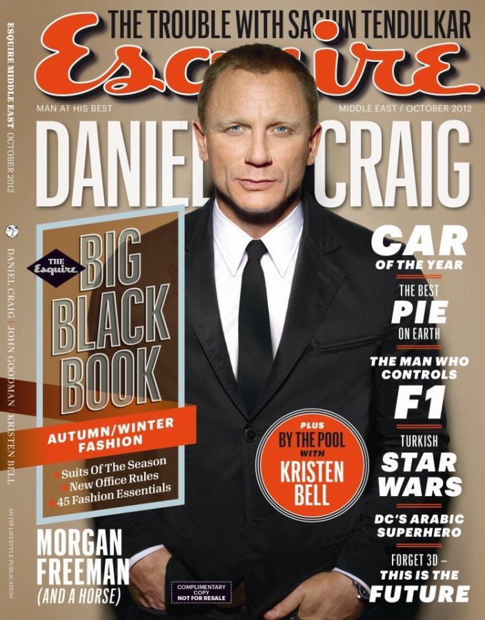 ESQUIRE UNITED ARAB EMIRATES magazine side cover  October 2012