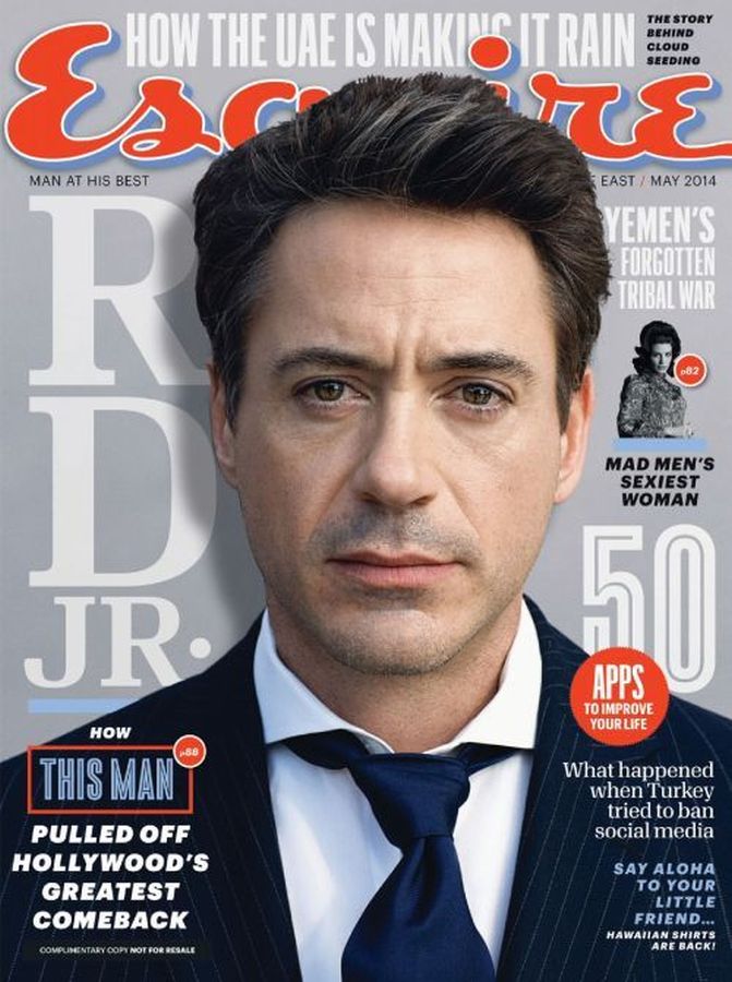 ESQUIRE UNITED ARAB EMIRATES magazine side cover  May 2014