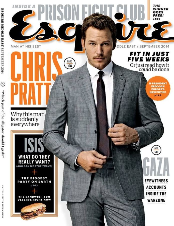 ESQUIRE UNITED ARAB EMIRATES magazine side cover  September 2014