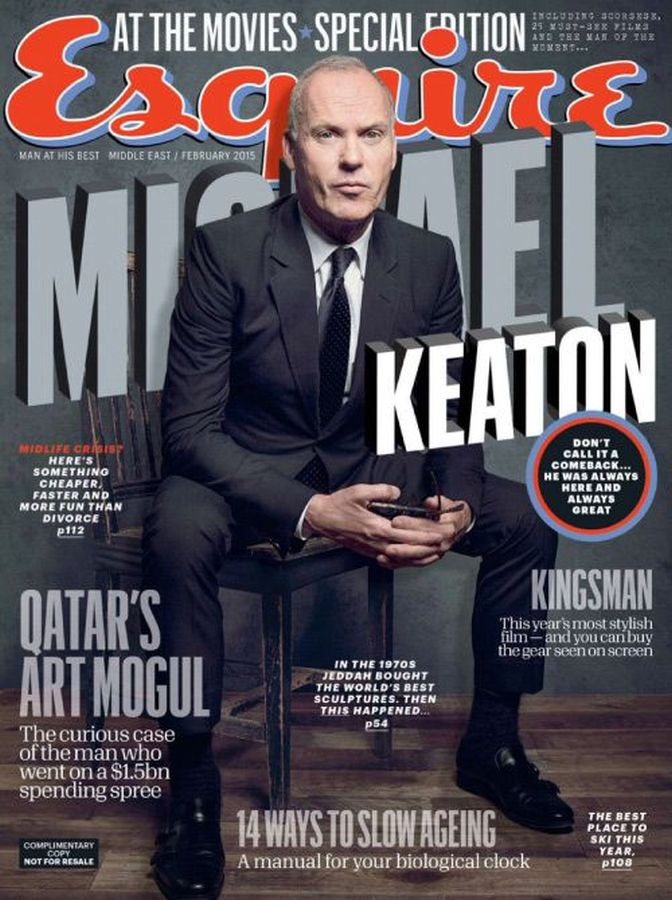 ESQUIRE UNITED ARAB EMIRATES magazine side cover  February 2015