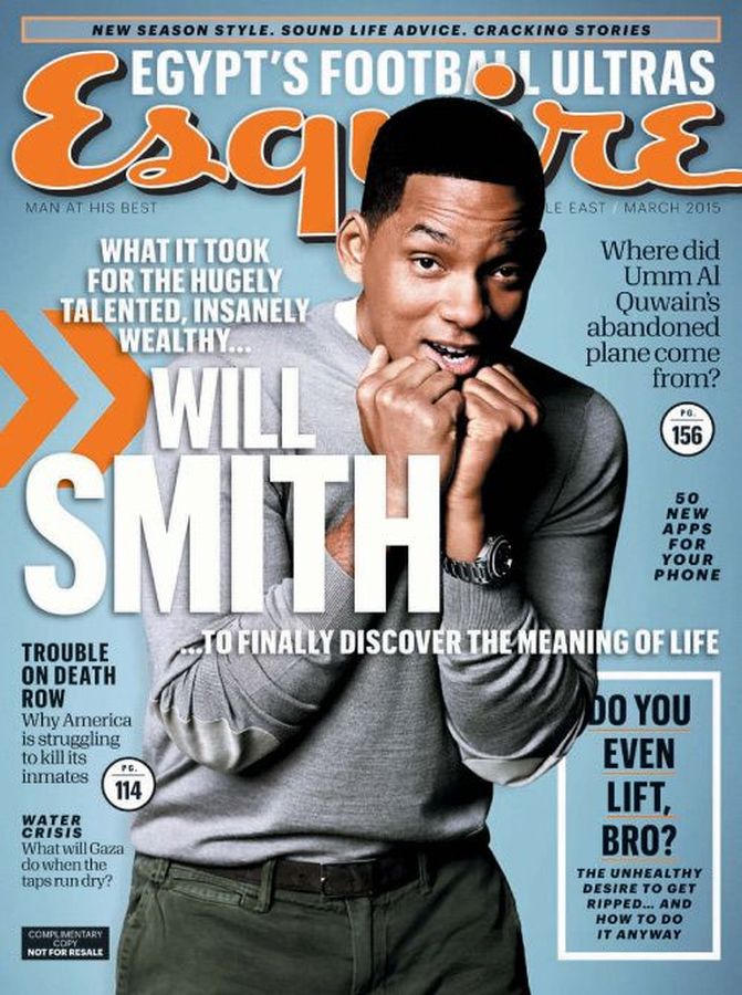 ESQUIRE UNITED ARAB EMIRATES magazine side cover  March 2015