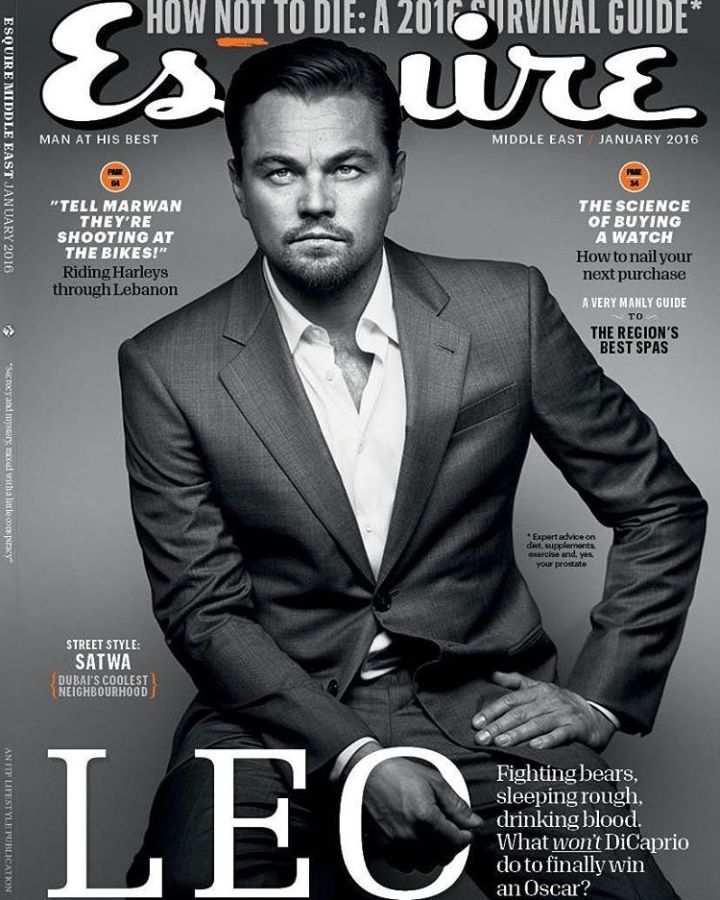 ESQUIRE UNITED ARAB EMIRATES magazine side cover  January 2016