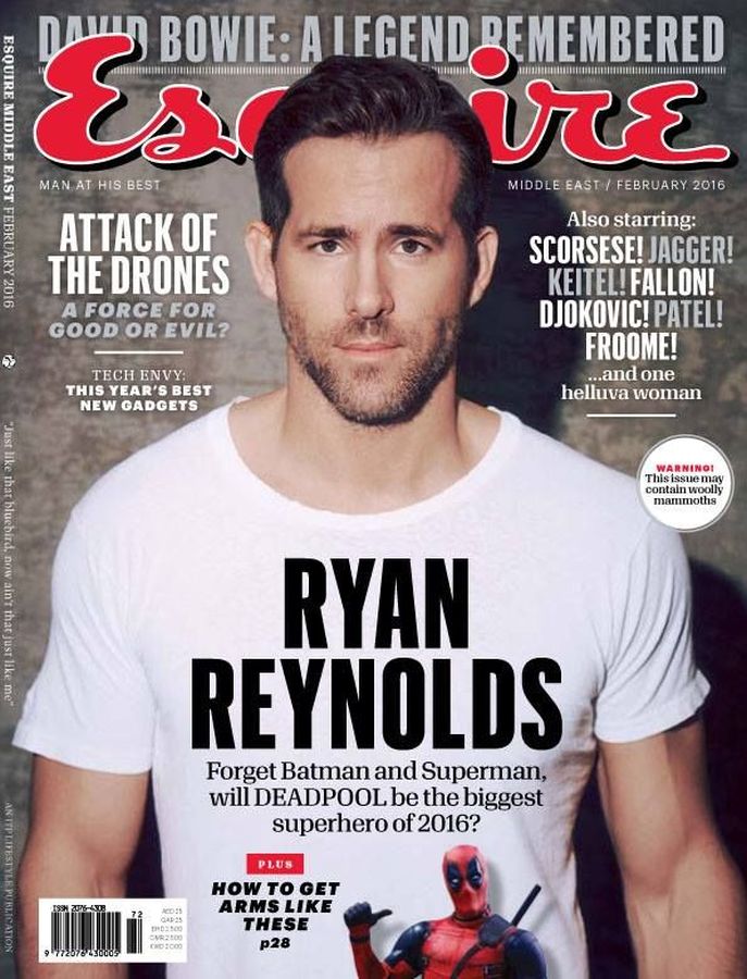 ESQUIRE UNITED ARAB EMIRATES magazine side cover  February 2016