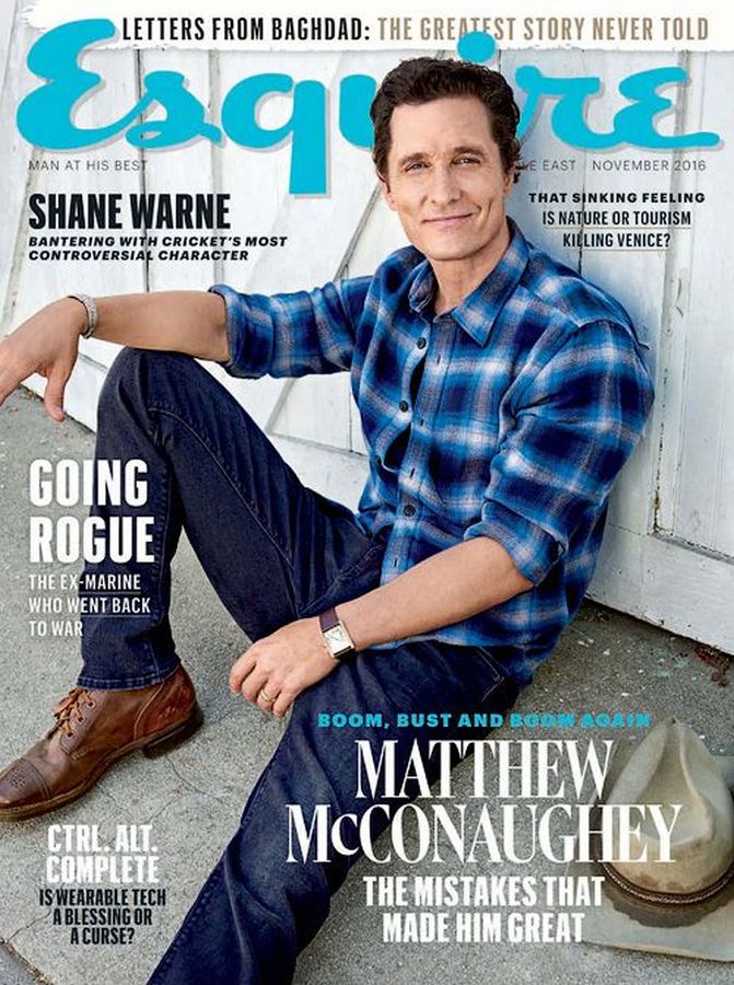 ESQUIRE UNITED ARAB EMIRATES magazine side cover  November 2016