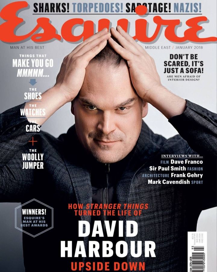 ESQUIRE UNITED ARAB EMIRATES magazine side cover  January 2018