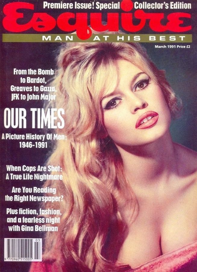 ESQUIRE magazine side cover Issue 1  March 1991