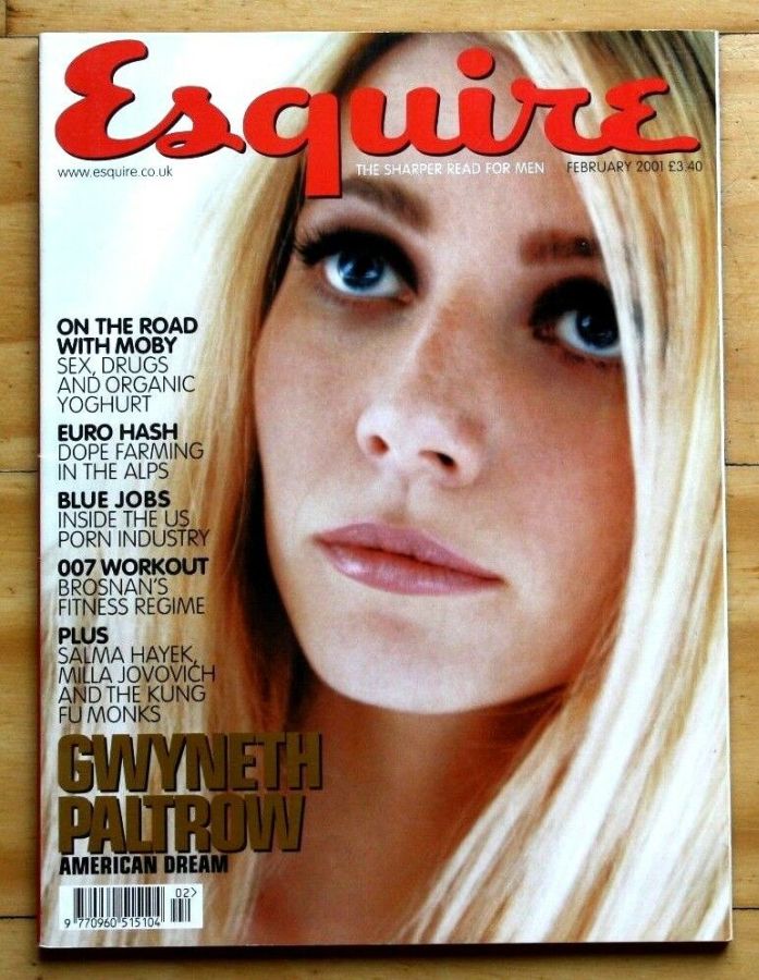 ESQUIRE magazine side cover  February 2001