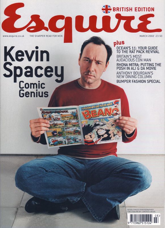 ESQUIRE magazine side cover  March 2002