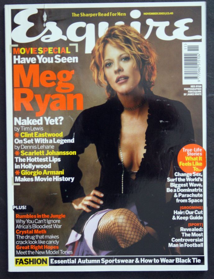 ESQUIRE magazine side cover  November 2003