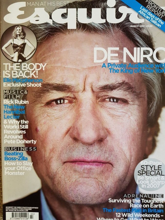 ESQUIRE magazine side cover  March 2007