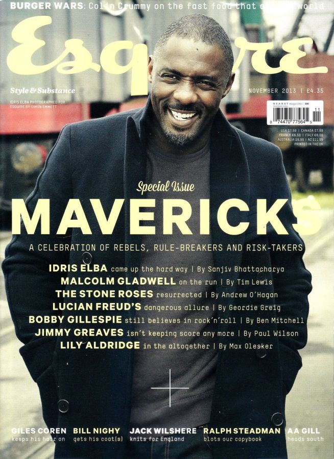 ESQUIRE magazine side cover  November 2013