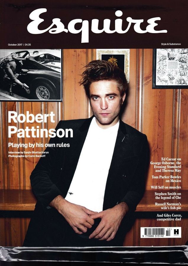 ESQUIRE magazine side cover  October 2017