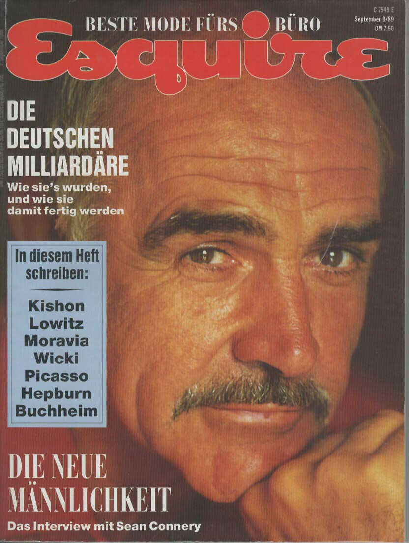 ESQUIRE (DE) magazine side cover  September 1989