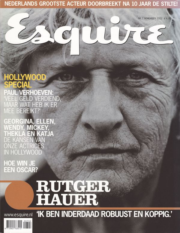 ESQUIRE NETHERLANDS magazine side cover  November 2002