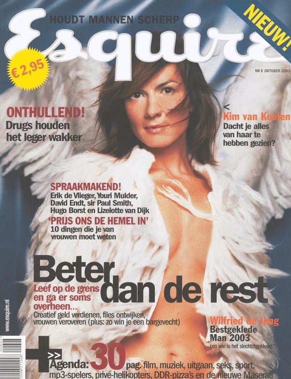 ESQUIRE NETHERLANDS magazine side cover  October 2003