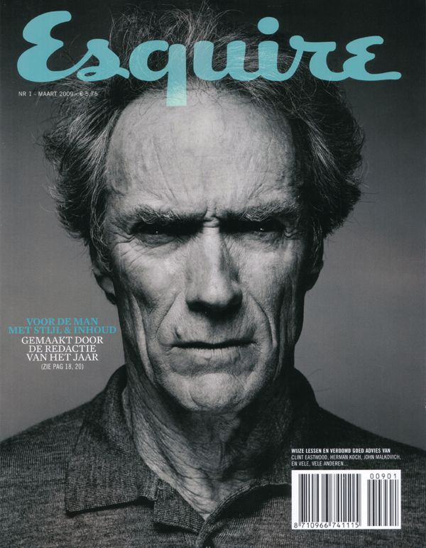 ESQUIRE NETHERLANDS magazine side cover  March 2009
