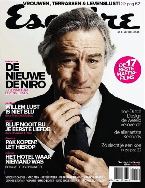 ESQUIRE NETHERLANDS magazine side cover  May 2011